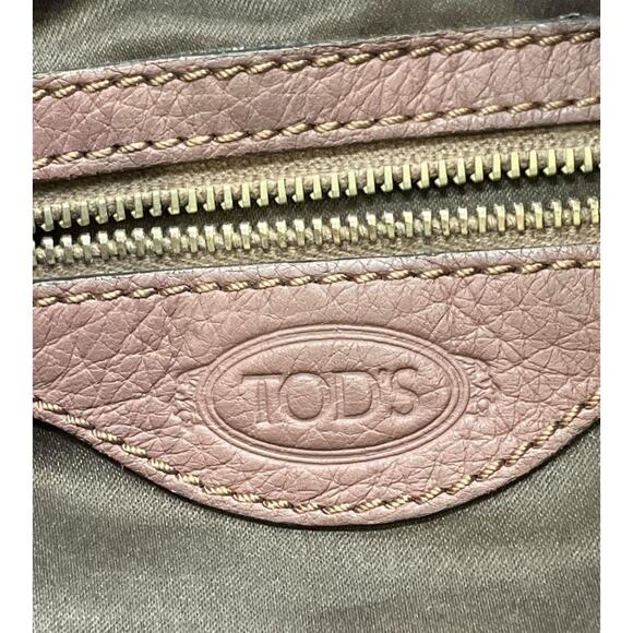 TOD'S TODS EUC MEDIUM ALH ZIP SIDE LEATHER BAG - Picture 13 of 13